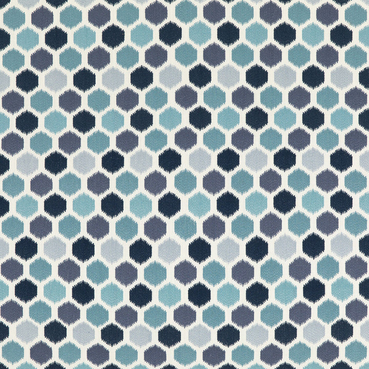 Pinata Indigo by Baker Lifestyle Designer Fabric FIESTA POLYESTER - 93%;LINEN - 7% India Horizontal: 5.122 and Vertical: 14.972 51.22 - Swanky Fabrics -
