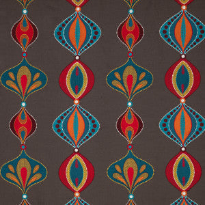 Viva Teal/Spice by Baker Lifestyle Fabric