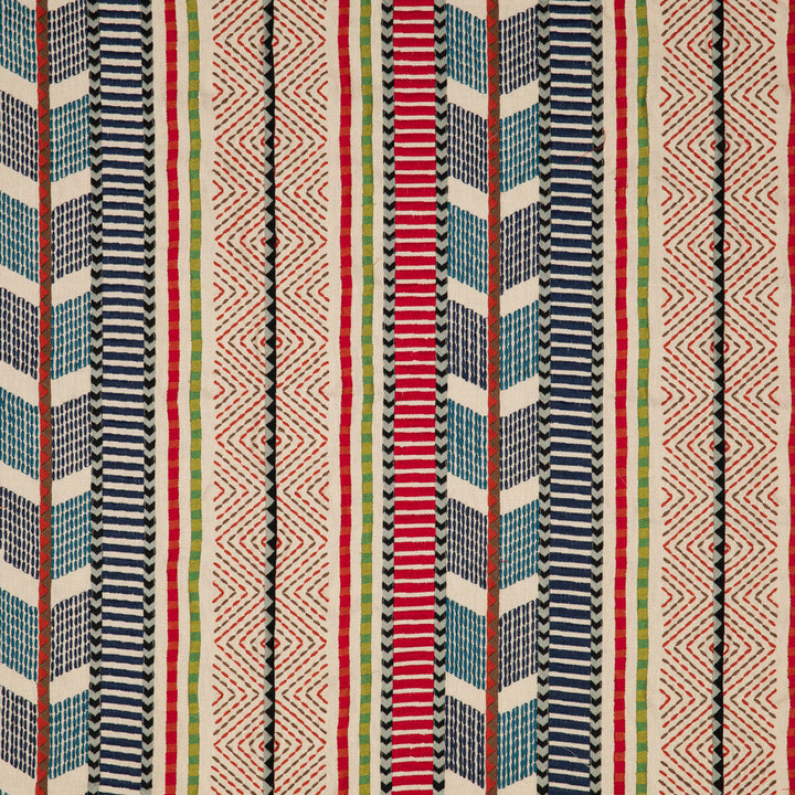 Rebozo Multi by Baker Lifestyle Designer Fabric FIESTA LINEN - 70%;POLYESTER - 30% India Horizontal: 16.942 and Vertical: 4.728 50.826 - Swanky Fabrics -