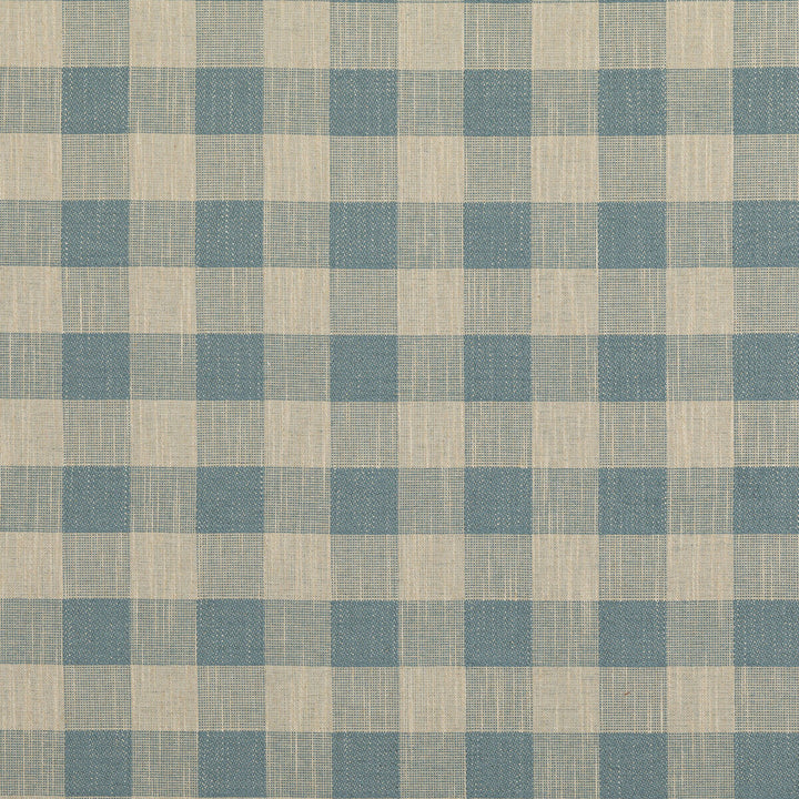 Block Check Soft Blue by Baker Lifestyle Fabric BLOCK WEAVES VISCOSE - 52%;COTTON - 25%;LINEN - 13%;POLYESTER - 10% Belgium MEDIUM Horizontal: 4.5704 and Vertical: 4.728 55.16 - Fabric Carolina -