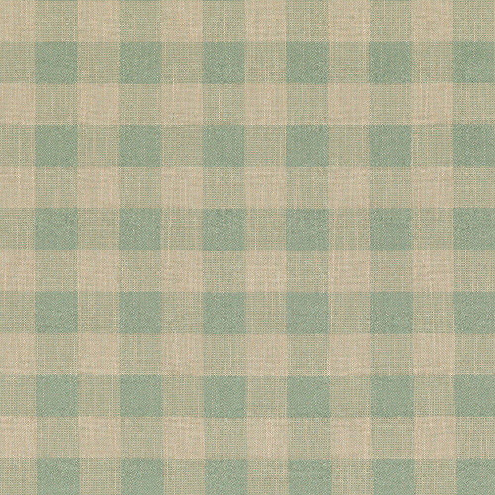 Block Check Soft Aqua by Baker Lifestyle Fabric BLOCK WEAVES VISCOSE - 52%;COTTON - 25%;LINEN - 13%;POLYESTER - 10% Belgium MEDIUM Horizontal: 4.5704 and Vertical: 4.728 55.16 - Fabric Carolina -