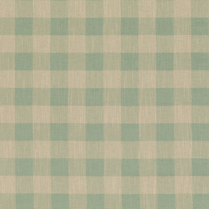 Block Check Soft Aqua by Baker Lifestyle Fabric BLOCK WEAVES VISCOSE - 52%;COTTON - 25%;LINEN - 13%;POLYESTER - 10% Belgium MEDIUM Horizontal: 4.5704 and Vertical: 4.728 55.16 - Fabric Carolina -