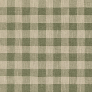 Block Check Green by Baker Lifestyle Fabric