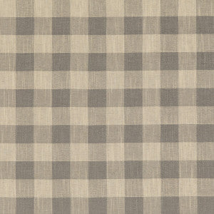 Block Check Pebble by Baker Lifestyle Fabric