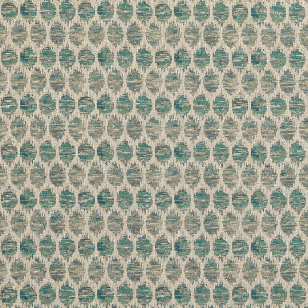 Honeycomb Aqua by Baker Lifestyle Fabric BLOCK WEAVES VISCOSE - 43%;POLYESTER - 25%;COTTON - 21%;LINEN - 11% Turkey HEAVY Horizontal: 6.698 and Vertical: 3.94 53.978 - Fabric Carolina -