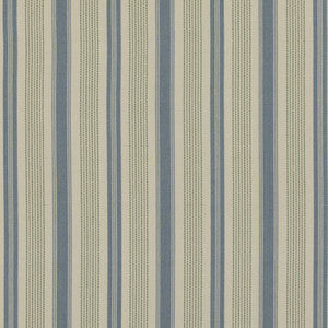 Purbeck Stripe Blue/Green by Baker Lifestyle Fabric