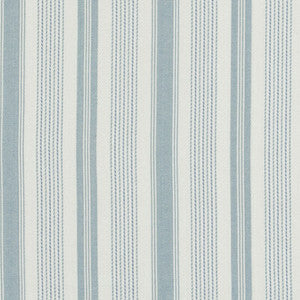 Purbeck Stripe Aqua by Baker Lifestyle Fabric