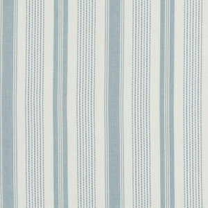 Purbeck Stripe Aqua by Baker Lifestyle Fabric