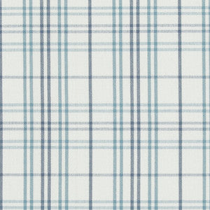 Purbeck Check Aqua by Baker Lifestyle Fabric