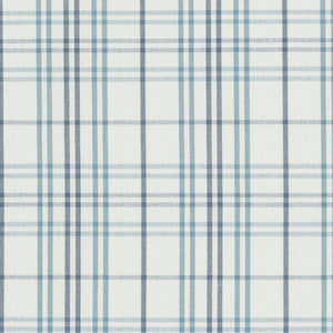 Purbeck Check Aqua by Baker Lifestyle Fabric