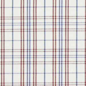Purbeck Check Red/Blue by Baker Lifestyle Fabric
