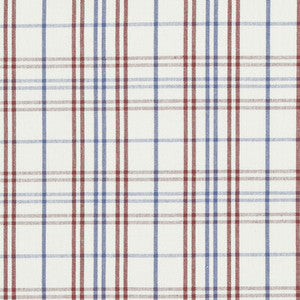 Purbeck Check Red/Blue by Baker Lifestyle Fabric