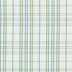 Purbeck Check Green/Aqua by Baker Lifestyle Fabric