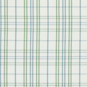 Purbeck Check Green/Aqua by Baker Lifestyle Fabric