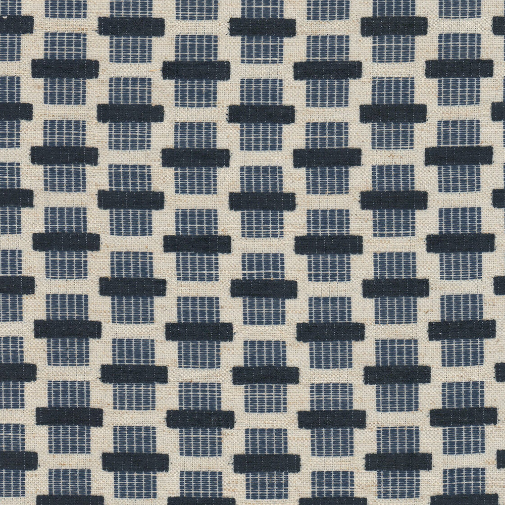 Philena 1 Ocean by Stout Fabric LIVING IS EASY DELFT/INDIGO 95%POL 5%LIN CHINA MARTINDALE WEAR TEST (50 000 CIRCULAR RUBS) Horizontal: 2.000 and Vertical: 1.250 56 in - Fabric Carolina -