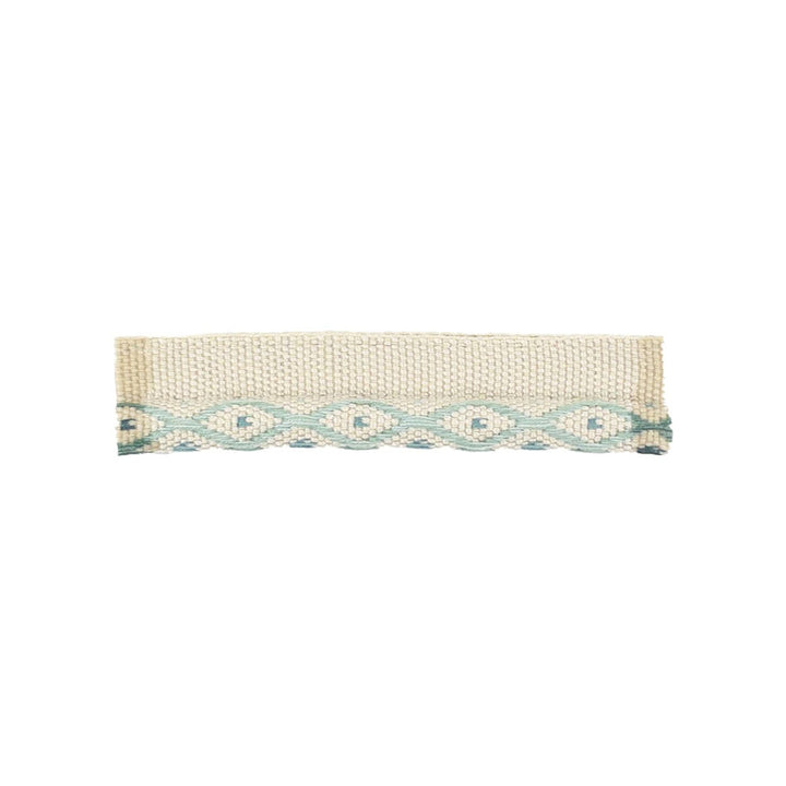 Topeka 8 Seafoam by Stout Trim Stout Trim Topeka 8 SeafoamTrim New World Tapes & Borders 100%Svi China </p><p>Repeat: H: 0, V: 0 2.5 in - Fabric Carolina -