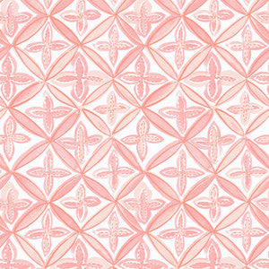 Pinwheel 2 Coral by Aoc Fabric