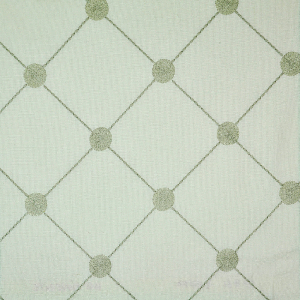 Palma # 1001 Dovecote by Maxwell Fabric 60% POLYESTER 30% COTTON
10% LINEN INDIA </p><p>Repeat: Horizontal: H-6.5 and Vertical: V-6.3 54"EMB.52" - Fabric Carolina -