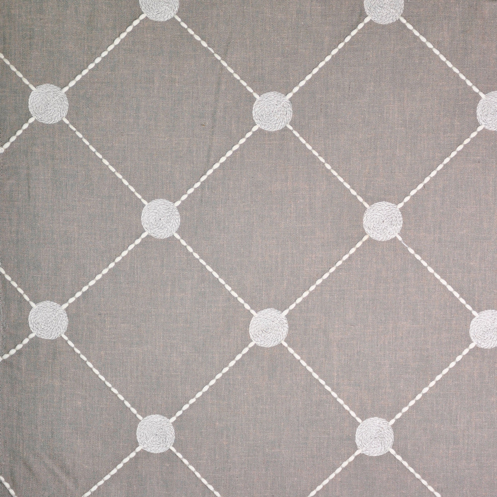 Palma # 1004 Shetland by Maxwell Fabric 60% POLYESTER 30% COTTON
10% LINEN INDIA </p><p>Repeat: Horizontal: H-6.5 and Vertical: V-6.3 54"EMB.52" - Fabric Carolina -