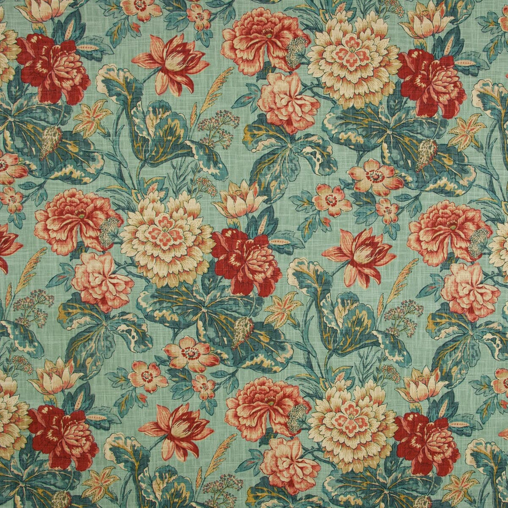 Poem 1 Peacock by Stout Fabric RAINBOW LIBRARY CARIBBEAN/PEACOCK 100%COT USA FLAME RETARDANT-U.F.A.C. CLASS 1 WYZENBEEK 51 000 DOUBLE RUB WEAR TEST (HEAVY DUTY) Horizontal: 13.5 and Vertical: 27 54 in - Fabric Carolina -