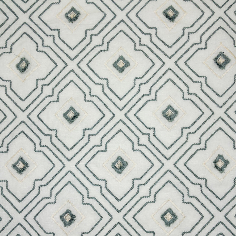 Pongo 1 Turquoise by Stout Fabric Stout Fabric Pongo 1 TurquoiseFabric Color My Window Aqua/Harbor 52%Lin 48%Cot %Pemb India </p><p>Repeat: H: 7.5, V: 29.5 50 in - Fabric Carolina -
