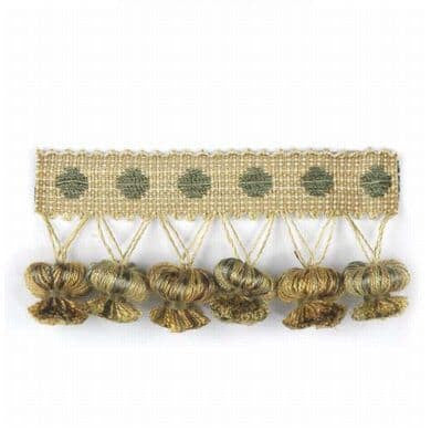 Popcorn 3 Sagebrush by Stout Trim DIMENSIONS TRIM 100%SVI CHINA Horizontal: 0 and Vertical: 0 1.5 in - Fabric Carolina -