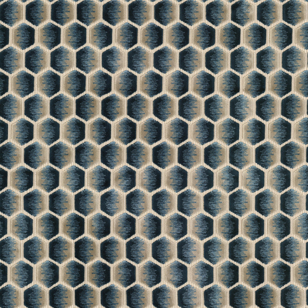 Porza 1 Pacific by Stout Fabric Stout Fabric Porza 1 PacificFabric Comfortable Living Moonstone/Navy 51%Pol 49%Svi India </p><p>Repeat: H: 1.5, V: 0 54 in - Fabric Carolina -