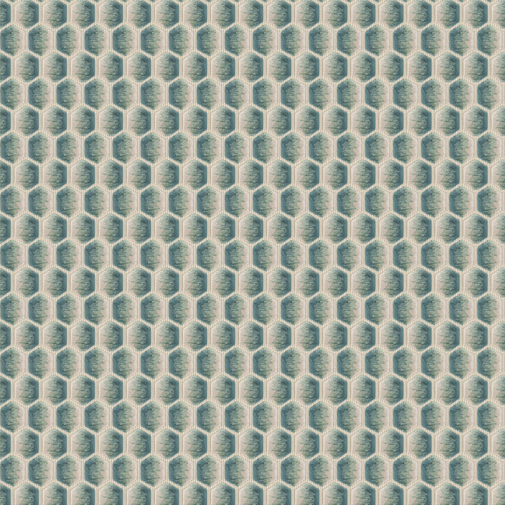 Porza 3 Turquoise by Stout Fabric Stout Fabric Porza 3 TurquoiseFabric Rainbow Library Vapor/Mineral 51%Pol 49%Svi India </p><p>Repeat: H: 1.5, V: 16.5 54 in - Fabric Carolina -