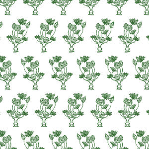 Pots 3 Evergreen by Aoc Fabric