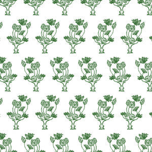Pots 3 Evergreen by Aoc Fabric