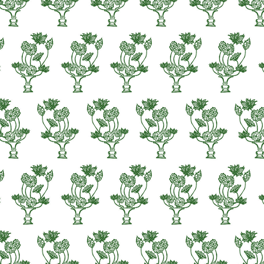 Pots 3 Evergreen by Aoc Fabric Aoc Fabric Pots 3 EvergreenFabric THE ART OF COLOR CAPRICORN 53%LIN 35%COT 12%NYL UK </p><p>Repeat: H: 10.750, V: 14.500 55 in - Fabric Carolina -
