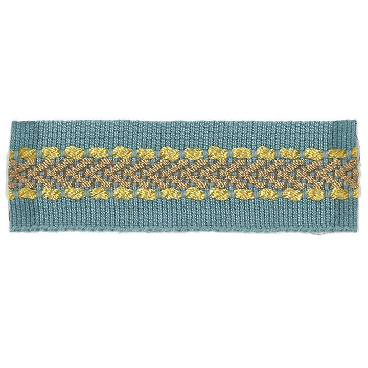 Potter 13 Cornflower by Stout Designer Trim ART OF DESIGN TRIM-2 TAPES 100%SVI CHINA </p><p>Repeat: 0 1 in - Swanky Fabrics -