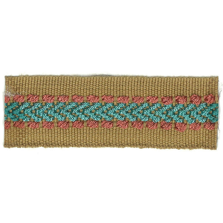 Potter 16 Lagoon by Stout Designer Trim ART OF DESIGN TRIM-2 TAPES 100%SVI CHINA </p><p>Repeat: 0 1 in - Swanky Fabrics -