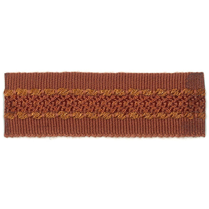 Potter 2 Paprika by Stout Designer Trim ART OF DESIGN TRIM-2 TAPES 100%SVI CHINA </p><p>Repeat: 0 1 in - Swanky Fabrics -
