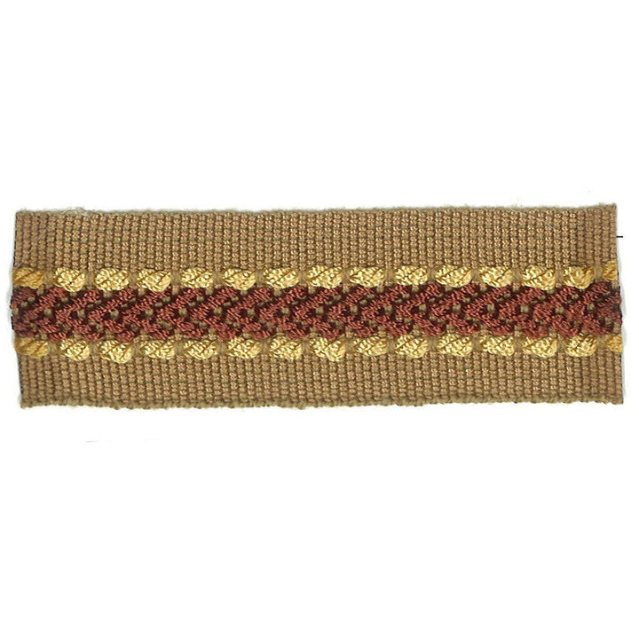 Potter 33 Rosewood by Stout Designer Trim Art Of Design Trim-2 Tapes 100% Spun Viscose CHINA Horizontal: 0 and Vertical: 0 1 in - Swanky Fabrics -