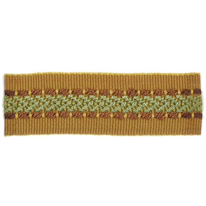 Potter 37 Nutmeg by Stout Designer Trim ART OF DESIGN TRIM-2 TAPES 100%SVI CHINA Horizontal: 0.000 and Vertical: 0.000 1 in - Swanky Fabrics -