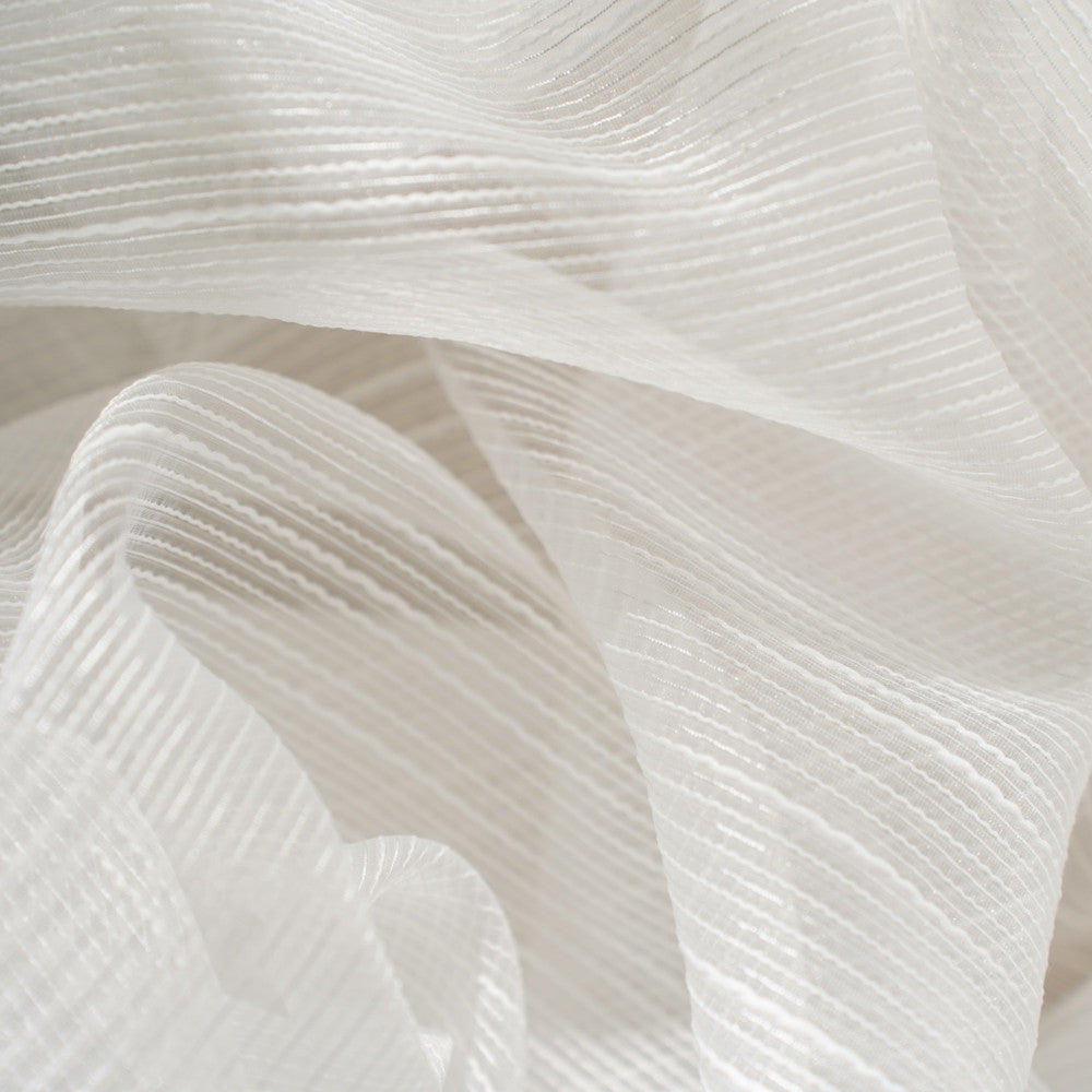 Celestial Powell Blanc by Europatex Designer Fabric Celestial 100% Polyester 0.1875" V 125.00 inches - Swanky Fabrics -