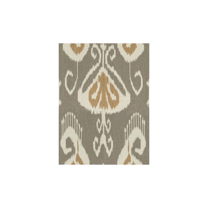 Bansuri Stone/Cashew by Baker Lifestyle Fabric THE ECHO DESIGN COLLECTION LINEN - 100% China MEDIUM Horizontal: 18 and Vertical: 25.5 54.5 - Fabric Carolina -