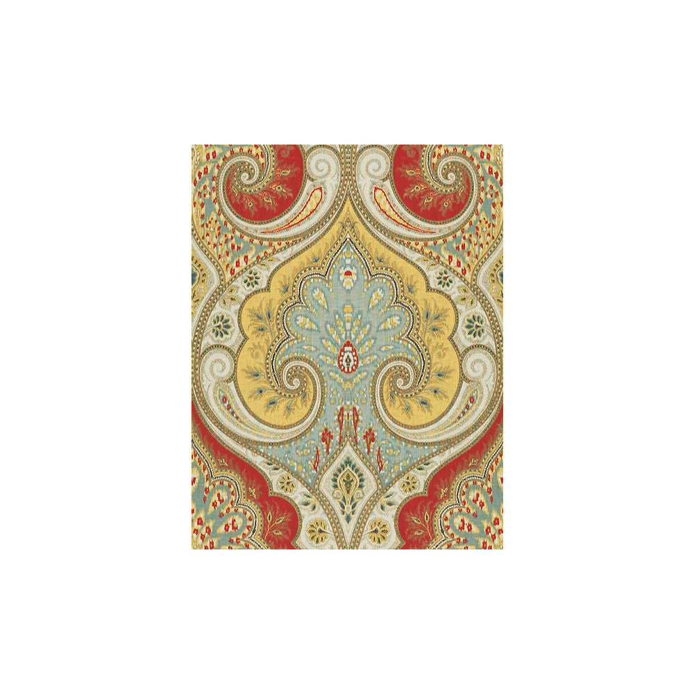 Latika Aqua/Pimento by Baker Lifestyle Fabric Baker Lifestyle Fabric Latika Aqua/PimentoFabric THE ECHO DESIGN COLLECTION LINEN - 100% China </p><p>Repeat: H: 13.5, V: 18 54.5 - Fabric Carolina -