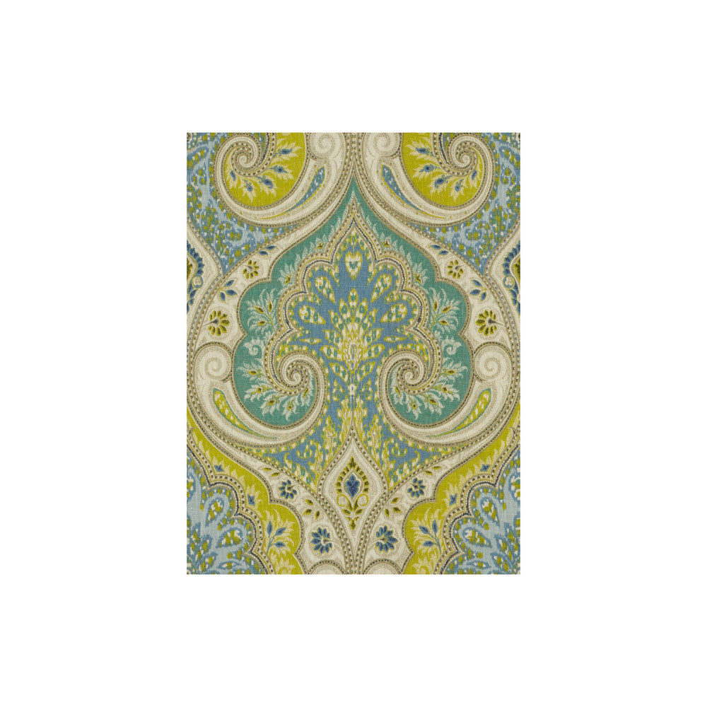Latika Teal/Lime by Baker Lifestyle Fabric Baker Lifestyle Fabric Latika Teal/LimeFabric ECHO II LINEN - 100% China </p><p>Repeat: H: 13.5, V: 18 54.5 - Fabric Carolina -