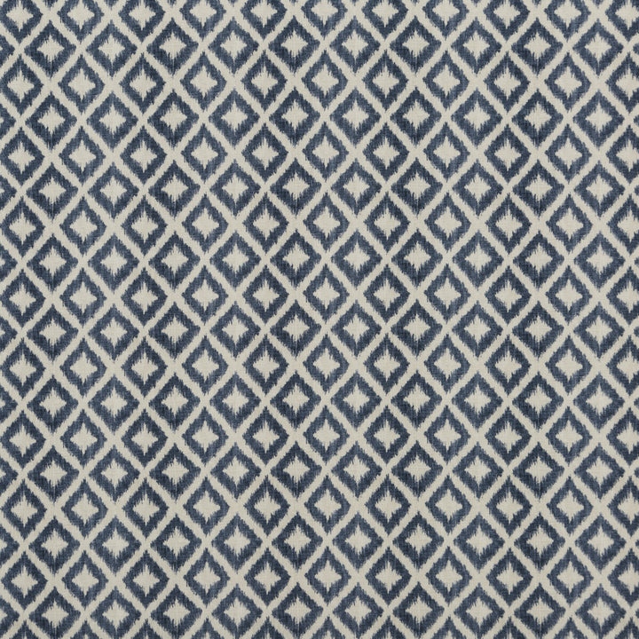Salsa Diamond Indigo by Baker Lifestyle Fabric CARNIVAL COTTON - 90%;LINEN - 10% United Kingdom HEAVY Horizontal: 6.698 and Vertical: 7.88 53.978 - Fabric Carolina -