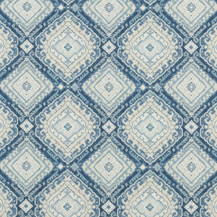 Rozel Indigo by Baker Lifestyle Fabric Baker Lifestyle Fabric Rozel IndigoFabric CARNIVAL COTTON - 90%;LINEN - 10% United Kingdom </p><p>Repeat: H: 13.593, V: 13.396 54.372 - Fabric Carolina -