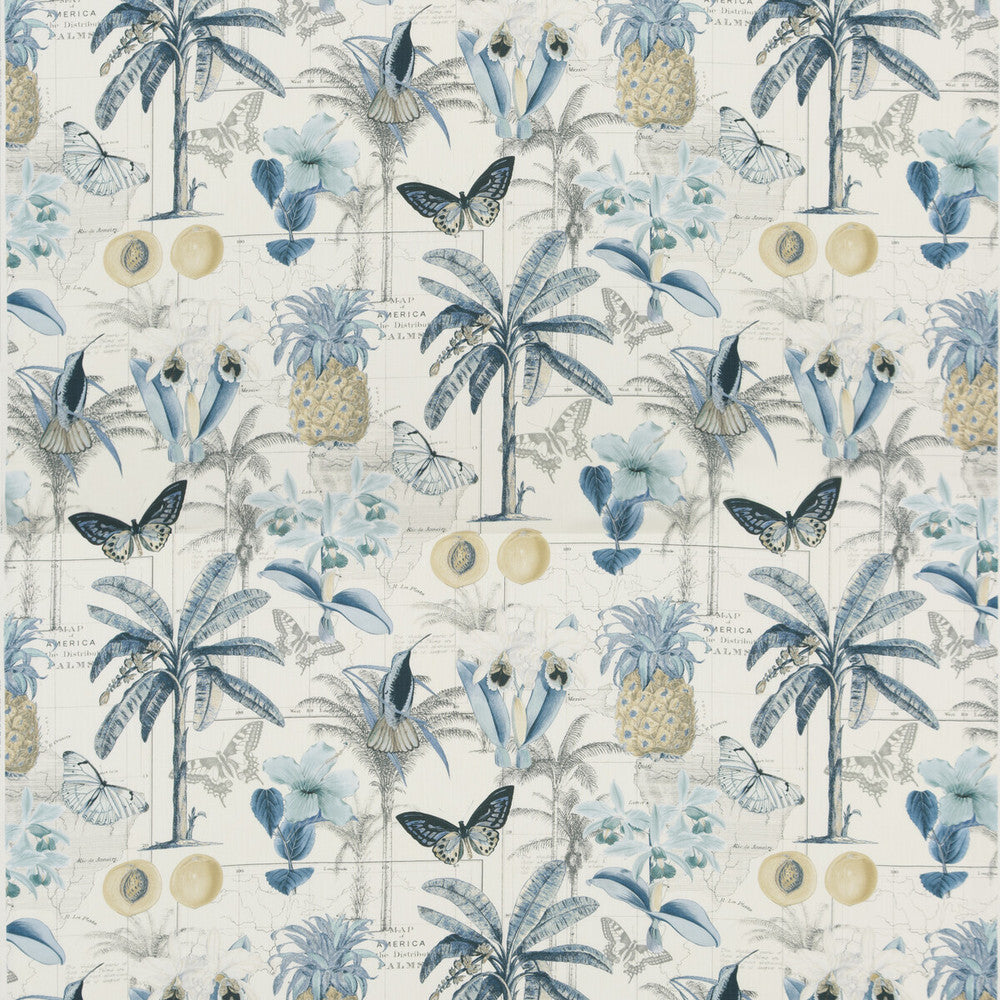 Orinoco Blue by Baker Lifestyle Fabric Baker Lifestyle Fabric Orinoco BlueFabric CARNIVAL COTTON - 90%;LINEN - 10% United Kingdom </p><p>Repeat: H: 35.854, V: 35.066 53.978 - Fabric Carolina -