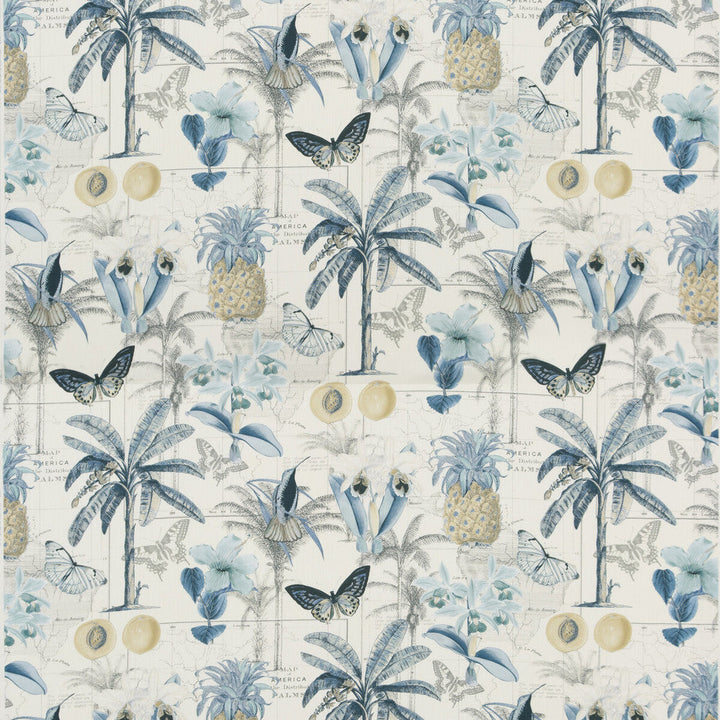 Orinoco Blue by Baker Lifestyle Fabric Baker Lifestyle Fabric Orinoco BlueFabric CARNIVAL COTTON - 90%;LINEN - 10% United Kingdom </p><p>Repeat: H: 35.854, V: 35.066 53.978 - Fabric Carolina -