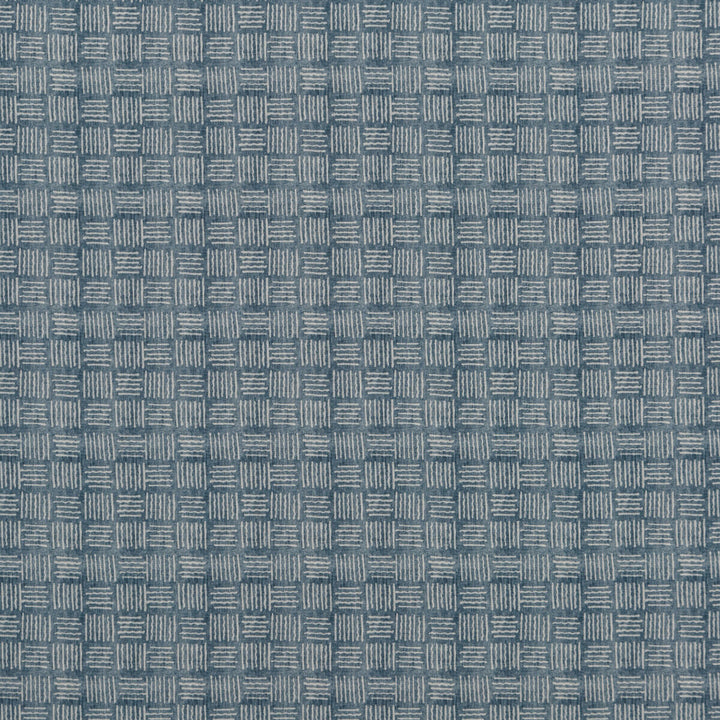 Salsa Square Indigo by Baker Lifestyle Fabric CARNIVAL COTTON - 90%;LINEN - 10% United Kingdom HEAVY Horizontal: 5.91 and Vertical: 5.91 53.978 - Fabric Carolina -