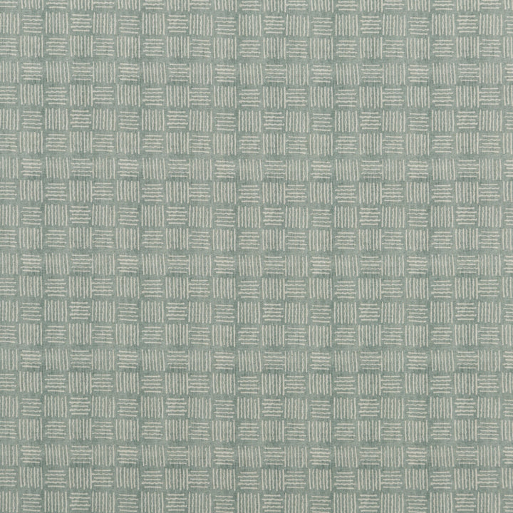 Salsa Square Aqua by Baker Lifestyle Fabric CARNIVAL COTTON - 90%;LINEN - 10% United Kingdom HEAVY Horizontal: 5.91 and Vertical: 5.91 53.978 - Fabric Carolina -