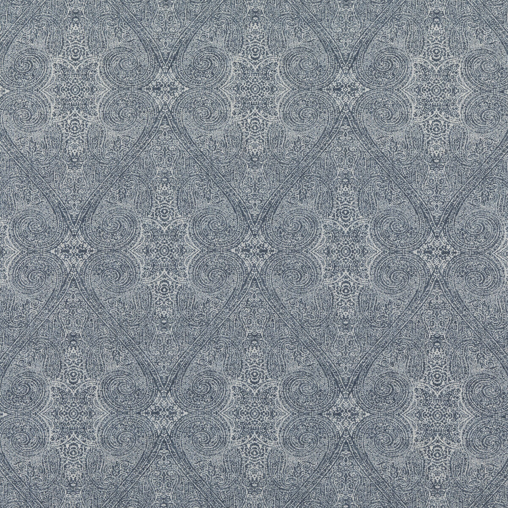 Marida Indigo by Baker Lifestyle Designer Fabric HOMES & GARDENS III COTTON - 90%;LINEN - 10% United Kingdom HEAVY Horizontal: 13.79 and Vertical: 24.034 55.16 - Swanky Fabrics -