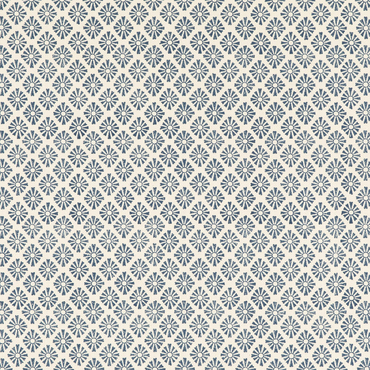 Sunburst Indigo by Baker Lifestyle Fabric FIESTA COTTON - 100% India HEAVY Horizontal: 1.97 and Vertical: 1.97 53.19 - Fabric Carolina -