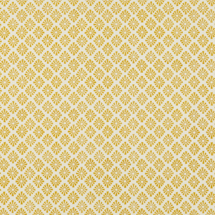 Sunburst Yellow by Baker Lifestyle Fabric FIESTA COTTON - 100% India HEAVY Horizontal: 1.97 and Vertical: 1.97 53.19 - Fabric Carolina -