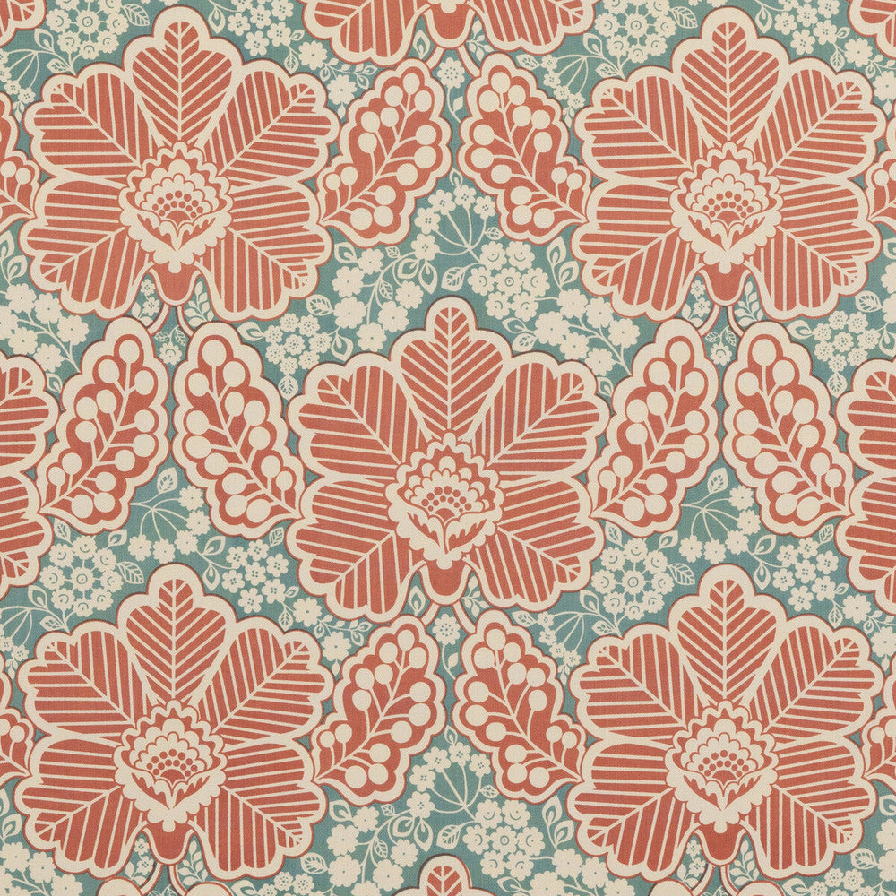 Arbour Rustic Red by Baker Lifestyle Fabric BLOCK PARTY COTTON - 100% India - Horizontal: 17.336 and Vertical: 17.73 52.796 - Fabric Carolina -